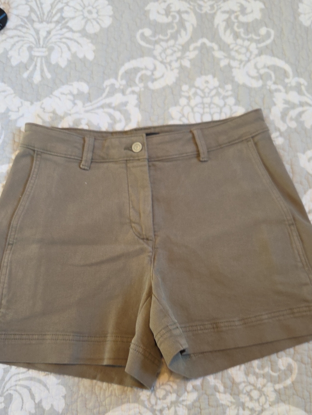 Banana Republic High-rise Tan Jean Shorts
